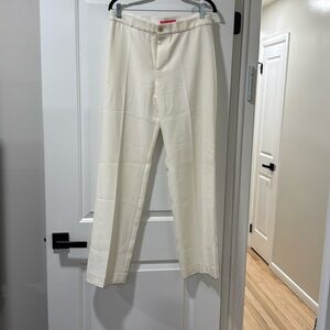 Lilly Pulitzer Cream Straight-Leg Trousers